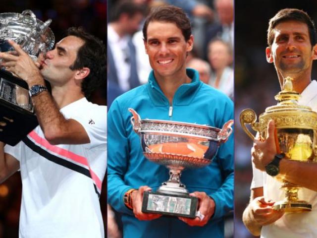 “Vua” Grand Slam: Thành trì Federer - Nadal vỡ vụn vì siêu bão Djokovic?