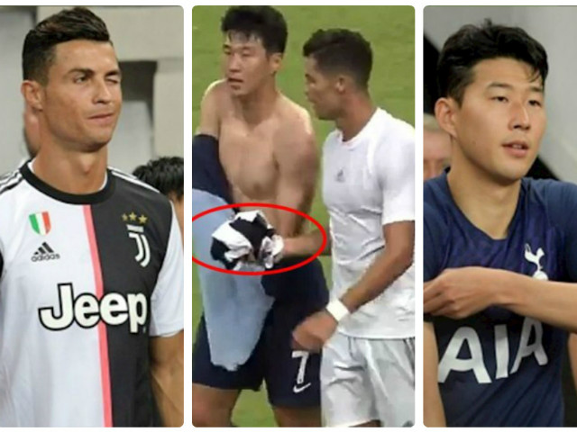 Ronaldo thân mật Son Heung Min gây sốt: Juventus mơ ”bom tấn” như De Ligt