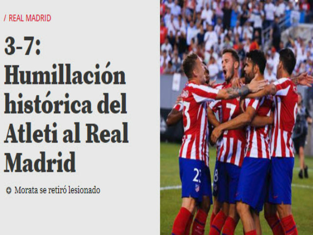 Atletico ”phang” Real Madrid 7-3: Báo Tây Ban Nha sốc nặng, gọi vết nhơ lịch sử