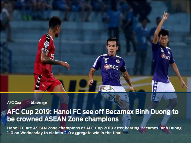 Hà Nội vô địch AFC Đông Nam Á: Báo châu Á khen ngợi, nhắc sai lầm của Tấn Trường