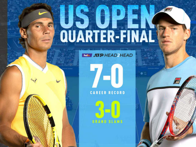 Trực tiếp tennis Nadal - Schwartzman: Rafa ưu thế set 2 (Tứ kết US Open)