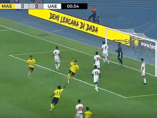 Đối thủ của ĐTVN - Malaysia bùng nổ: 32 giây gây sốc đại gia Tây Á vòng loại World Cup