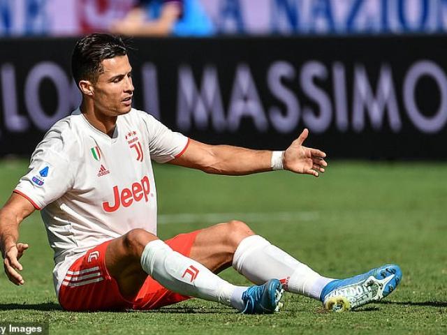 Ronaldo ”tịt ngòi”: Sarri đang báo hại siêu sao, Juventus căng thẳng
