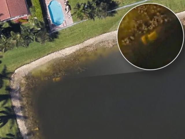 Mỹ: Dùng Google Earth quét quanh nơi ở, phát hiện điều kinh hoàng dưới hồ nước gần nhà