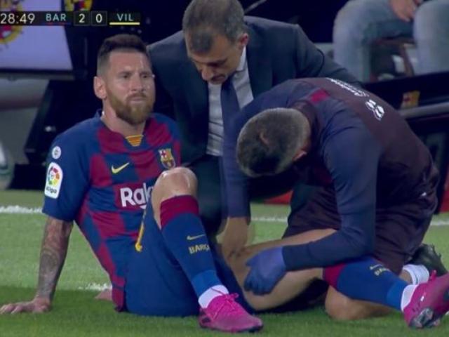 Messi lại chấn thương: Tin buồn ngày đại hỉ, Barca lo ngay ngáy cúp C1