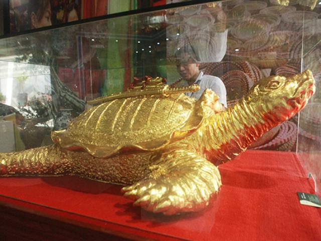 Cận cảnh cụ rùa vàng ”siêu to khổng lồ” giá trăm triệu đồng