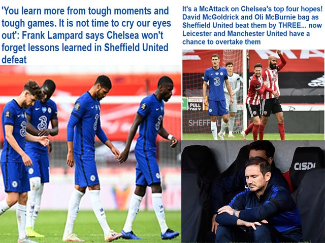 Báo chí Anh dìm Chelsea “tới bến” sau trận thua sốc, ủng hộ MU vào top 4