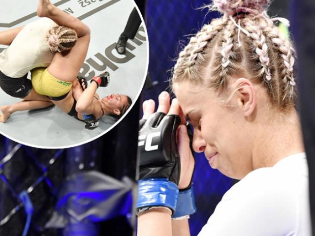 ”Hoa khôi” UFC khóc nức nở vì bị ”vùi hoa dập liễu” ở trận cuối cùng
