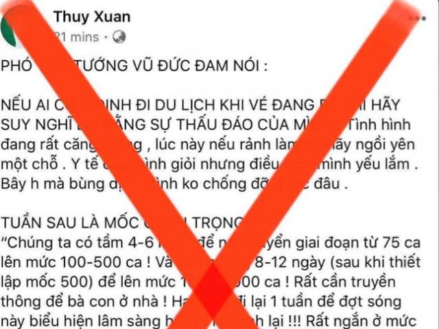 Bộ Y tế bác tin giả về COVID-19 trên Facebook