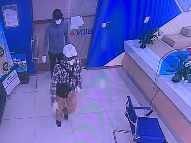 Công bố hình ảnh 2 nghi phạm nổ súng cướp ngân hàng BIDV tại Hà Nội