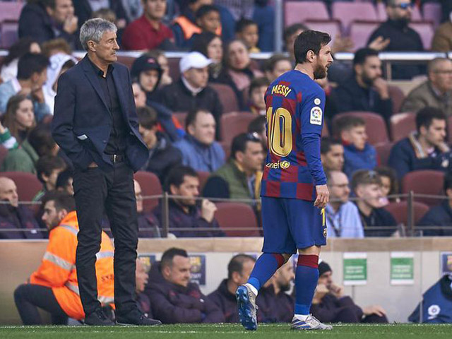 Hàng loạt SAO Barca dễ ”ra đường” vì HLV Setien: Messi có chung số phận?