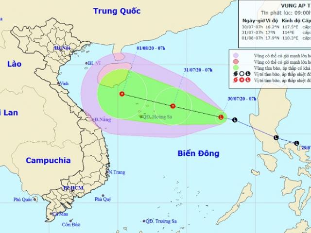 Vùng áp thấp đã đi vào Biển Đông, miền Bắc sắp có mưa lớn diện rộng