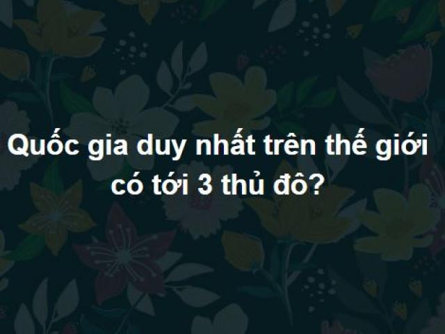 Trở thành triệu phú kiến thức nhờ làm hết bộ câu hỏi này