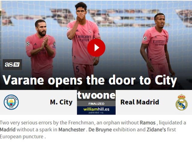 Báo chí châu Âu sốc vì “cú đúp quà biếu” của Varane, tiếc nuối cho Real