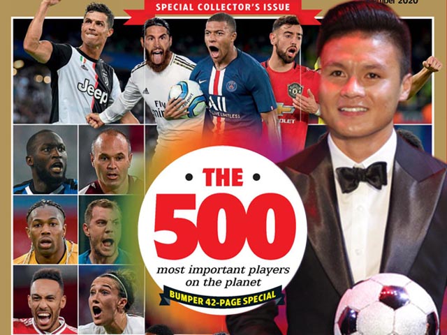 Ngỡ ngàng Quang Hải sánh vai Ronaldo, Neymar top 500 SAO hàng đầu thế giới