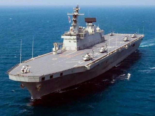 Hàn Quốc đóng tàu sân bay đầu tiên mang tiêm kích tối tân F-35B