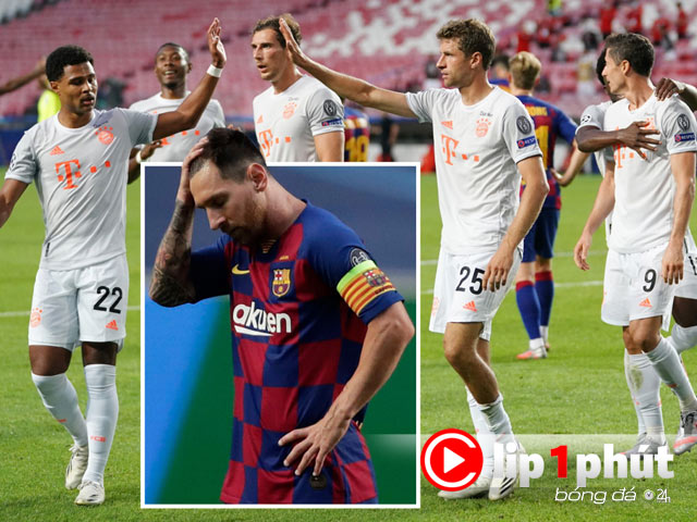 Barca và ”kẻ hủy diệt” Bayern khiến làng bóng đá choáng cỡ nào? (Clip 1 phút Bóng đá 24H)