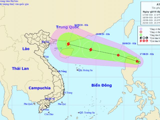 Áp thấp nhiệt đới khả năng mạnh thành bão xuất hiện gần Biển Đông