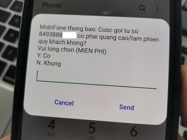 Thuê bao di động sẽ không bị cuộc gọi bảo hiểm, cò đất làm phiền nếu không thích