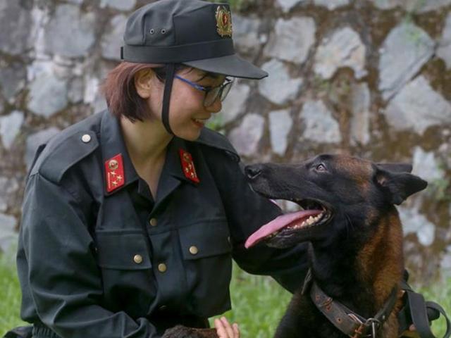 Bóng hồng huấn luyện cảnh khuyển của Bộ tư lệnh Cảnh sát cơ động