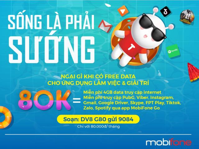 Gói cước G80 MobiFone: Giải trí thả ga, hiệu quả công việc tối đa