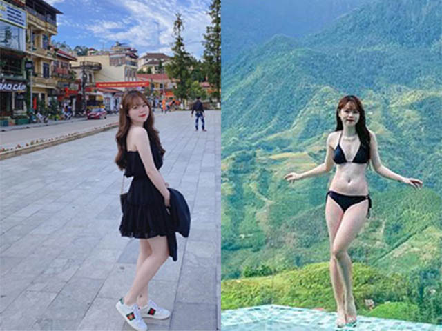 Bạn gái Quang Hải lần đầu diện bikini, gợi cảm không kém nàng Wags Việt nào