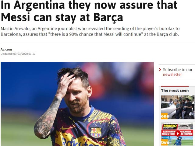 Báo chí lộ tin mới nhất chuyển nhượng Messi: Có “lật kèo” ở lại Barca?