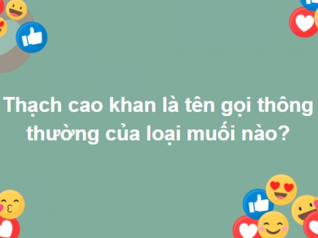 Bộ câu hỏi dành cho các triệu phú tri thức