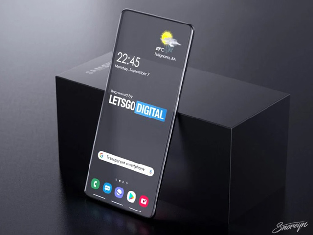 Samsung lại ”chơi trội” với bằng sáng chế smartphone có màn hình trong suốt