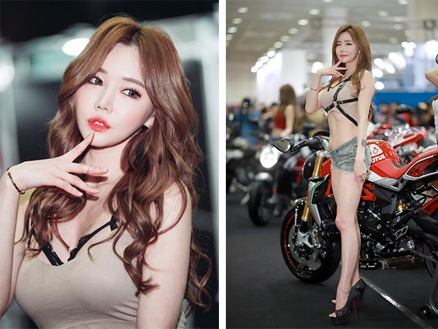 Ngất ngây trước vẻ đẹp quyến rũ của người mẫu xứ Hàn bên siêu xe