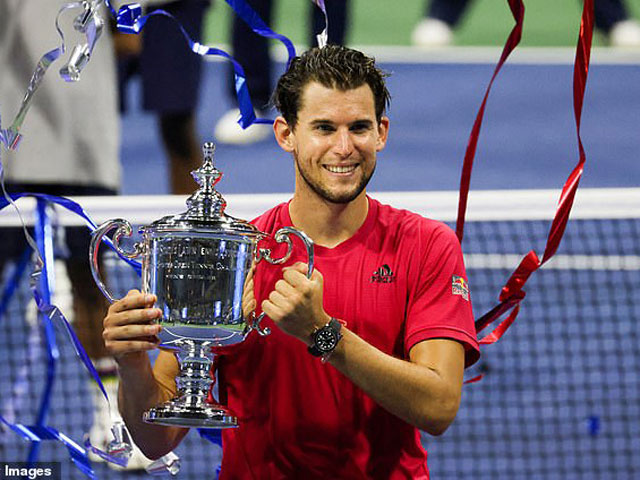 Chùm ảnh Dominic Thiem nghẹt thở lên ngôi vô địch US Open lần đầu tiên