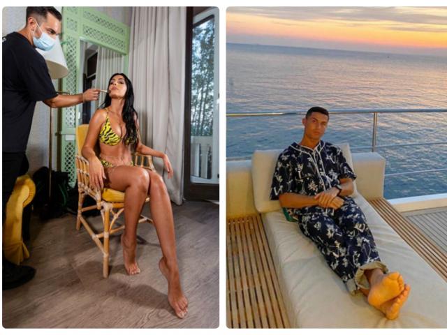 Ronaldo diện đồ lạ mắt, bạn gái mỹ nhân khoe ảnh bikini nóng bỏng