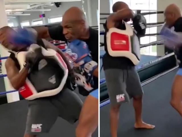 Mike Tyson nóng lòng thi đấu, tung đòn ”búa thép” đấm HLV khiếp sợ