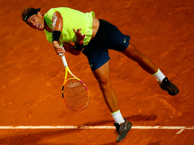 Video tennis Nadal - Carreno-Busta: Tốc hành 74 phút, 2 set chóng vánh (Vòng 2 Rome Masters)