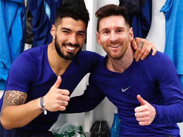 Messi chua xót tạm biệt Suarez, tam tấu ”MSN” bất ngờ ”tái hợp”