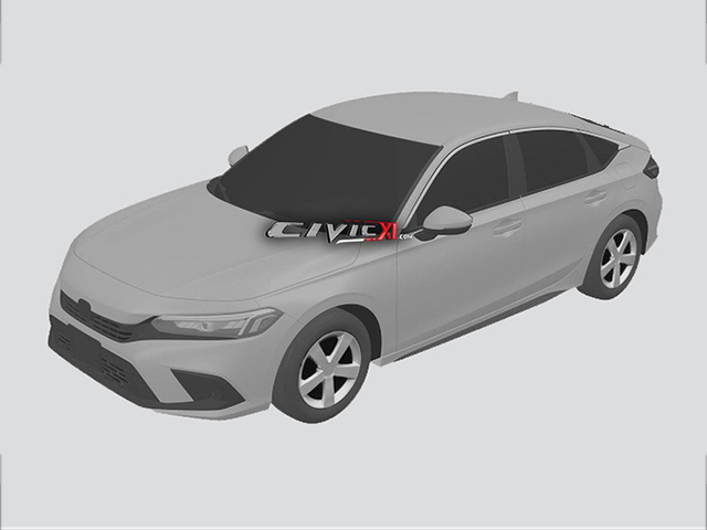 Xem trước Honda Civic 2022 qua bản dựng đồ họa, thiết kế đầu xe ”mượn” của Accord