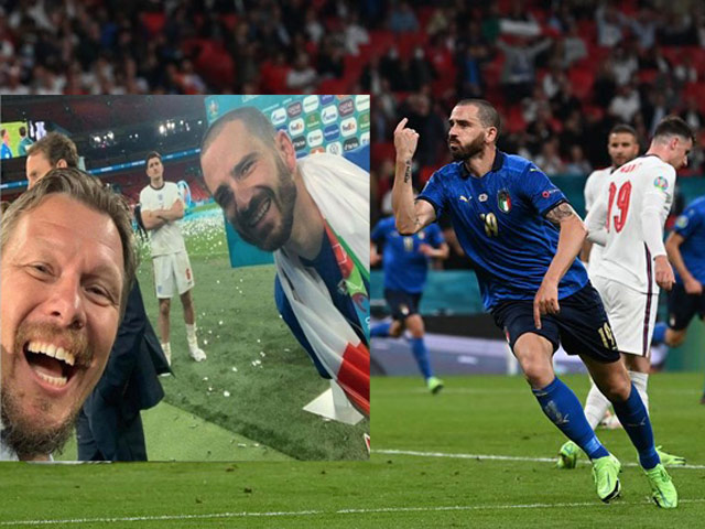 ĐT Anh lại ”sôi máu”: Siêu trung vệ Italia chụp lén trêu ngươi Maguire