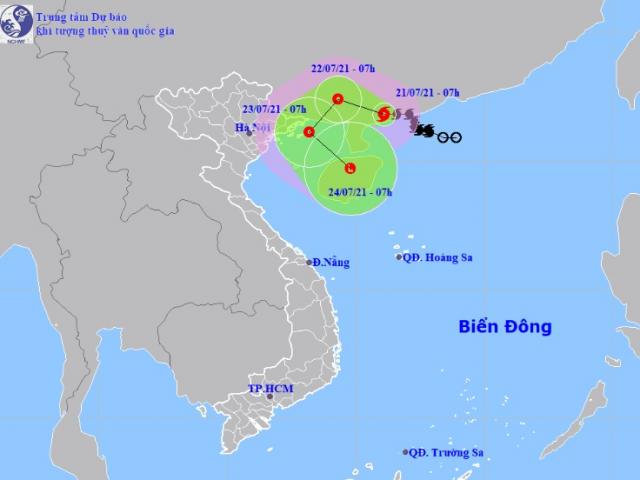 Thông tin mới nhất về vị trí và cường độ của bão số 3 Cempaka