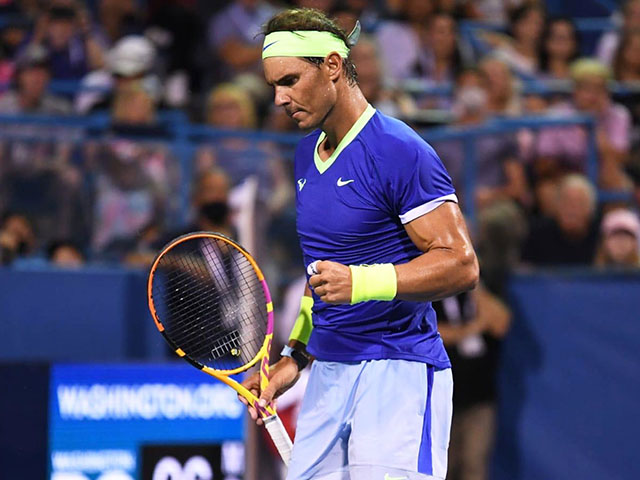 Video tennis Nadal - Jack Sock: 3 set kịch tính, ”Bò tót” hú vía (Vòng 2 Citi Open)