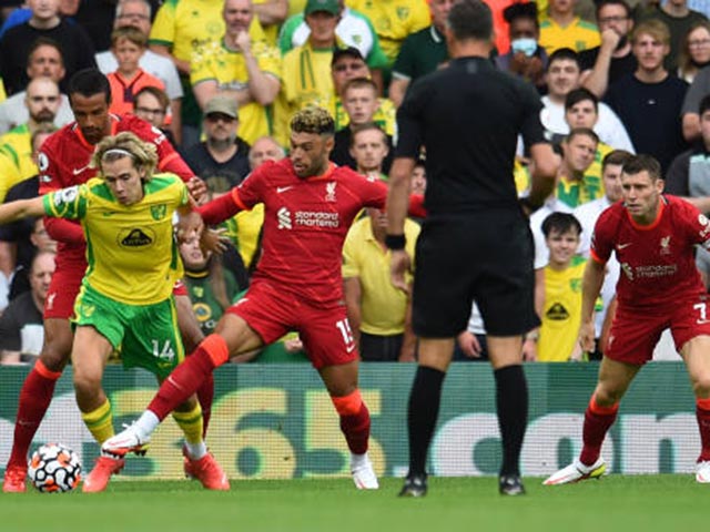 Trực tiếp bóng đá Norwich - Liverpool: Alisson cứu thua xuất thần (vòng 1 Ngoại hạng Anh) (Hết giờ)