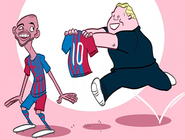 Ảnh chế: Barca tìm được ”truyền nhân số 10” thay thế Lionel Messi