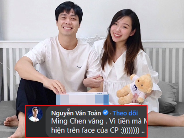 Công Phượng thông báo “lên chức bố”, Văn Toàn bình luận 1 câu thu hút 11.000 lượt “like”