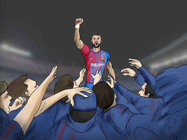 Ảnh chế: Barca tìm được ”thủ lĩnh” mới thay thế cho Lionel Messi