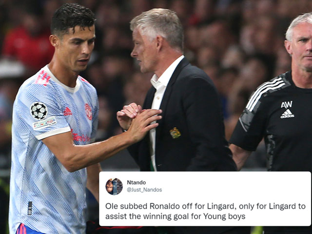 Solskjaer thay Ronaldo khiến MU thua ngược, bị fan ”Quỷ đỏ” trách thậm tệ