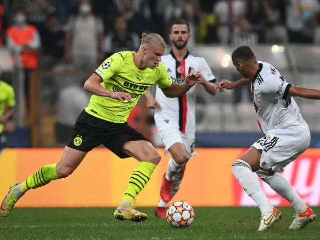 Video cúp C1 Besiktas - Dortmund: Haaland tỏa sáng, âu lo phút bù giờ