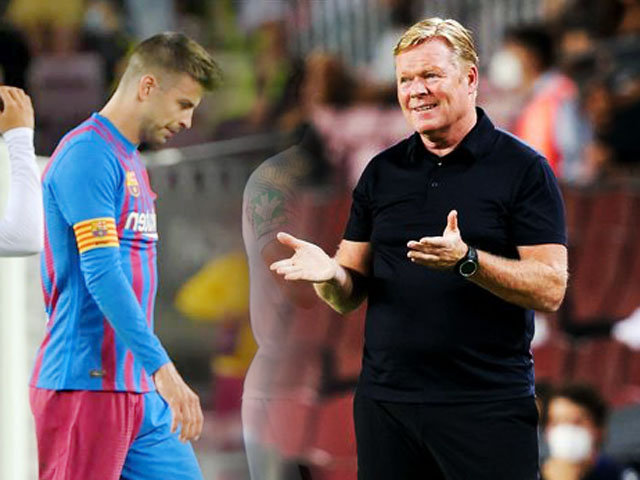 HLV Koeman xếp Pique đá tiền đạo gây sốc, fan Barcelona đòi sa thải ngay lập tức