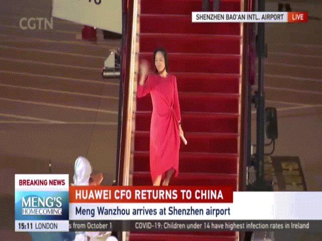Video: Trung Quốc đón ”công chúa Huawei” trở về theo cách chưa từng thấy