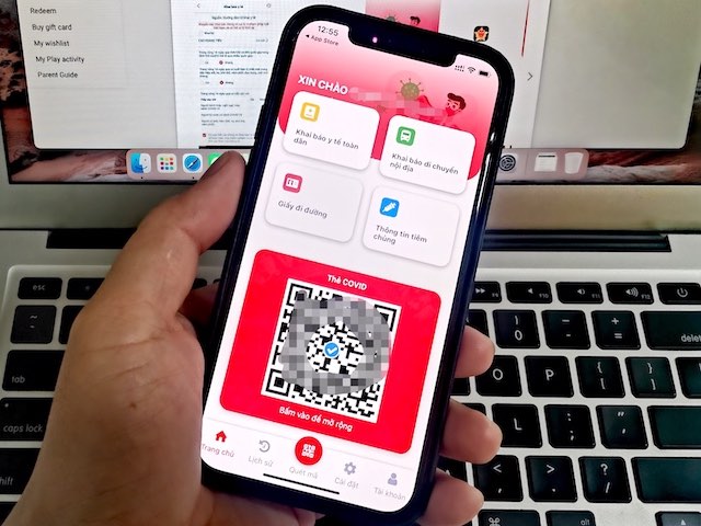 Ứng dụng VNEID trên iOS bổ sung thẻ xanh COVID, tích xanh tài khoản