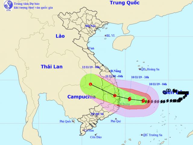 Tin mới nhất về bão số 6 Nakri đang hướng vào đất liền Quảng Ngãi - Khánh Hoà