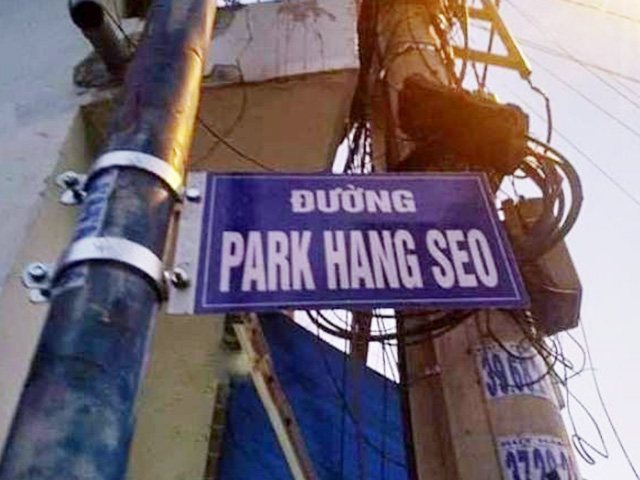 Tháo bảng tên đường mang tên HLV Park Hang-seo ở quận 9